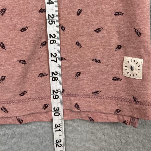 Linksoul Tempus Fugit Men's Pink Feather Printed Golf Polo Shirt Size Large - Picture 4 of 8